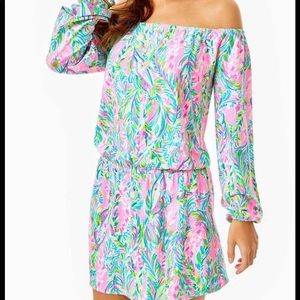 Lilly Pulitzer Lana Skort Romper in Multi Unicorn of the Sea Print